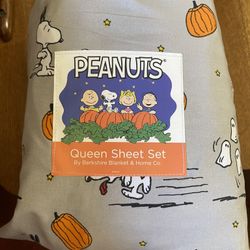 Queen peanuts sheet Set 