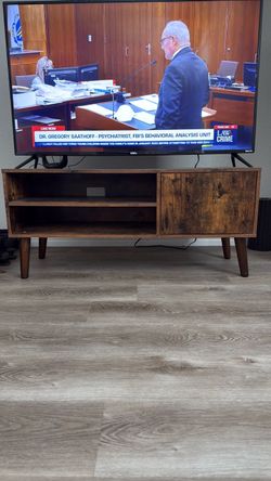 Mid-Century Modern TV Stand with Storage