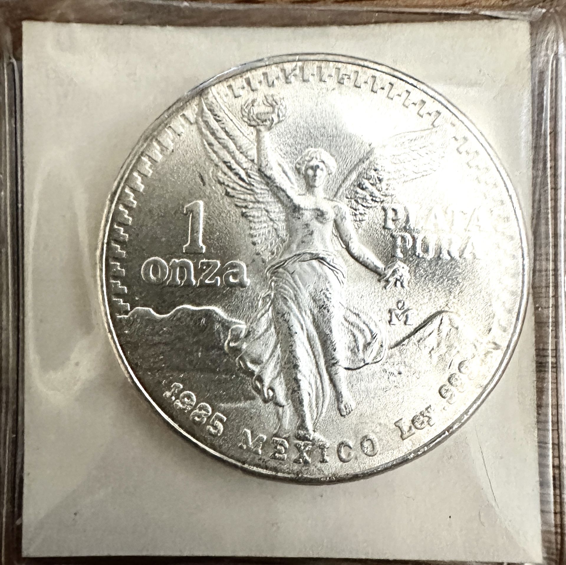 Mexican 1onza Silver Coin 1985