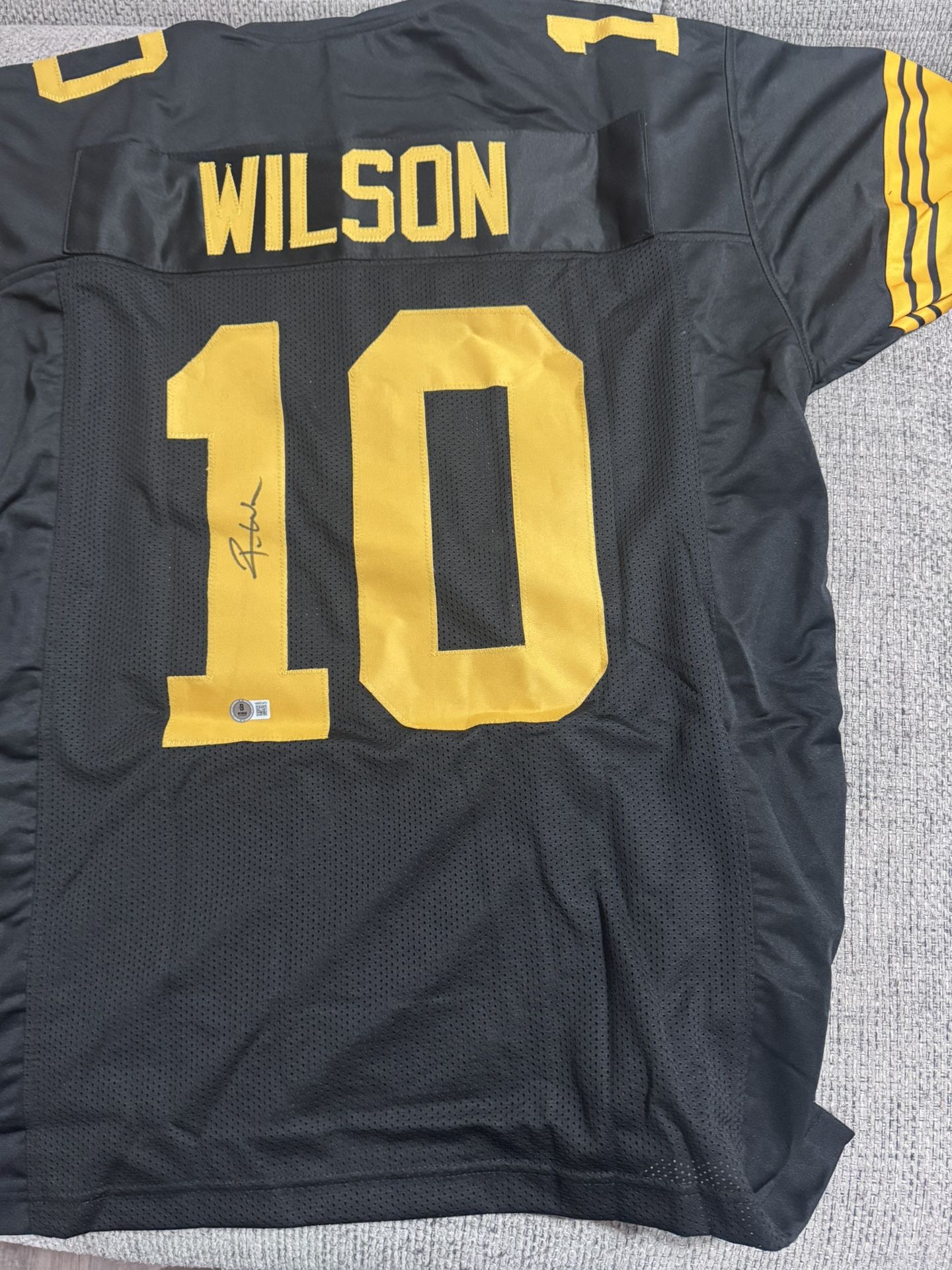 Roman Wilson Signed Autograph Custom Jersey - Beckett Coa - Pittsburgh Steelers