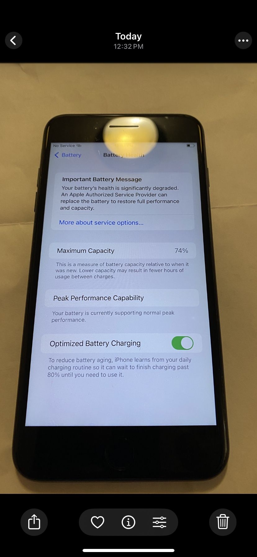 Iphone 7 Plus Fully Unlocked / Liberado Battery 74%