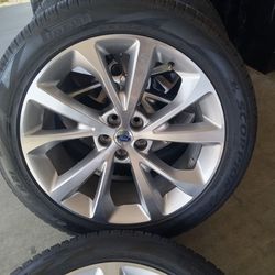 21 Inch New Rims And Tires For 2023 Ford Explorer Platinum