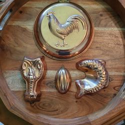 Copper & Brass Vintage Molds 4 For $20