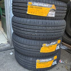 4 new 195/65/15 landgolden tires installed and balanced