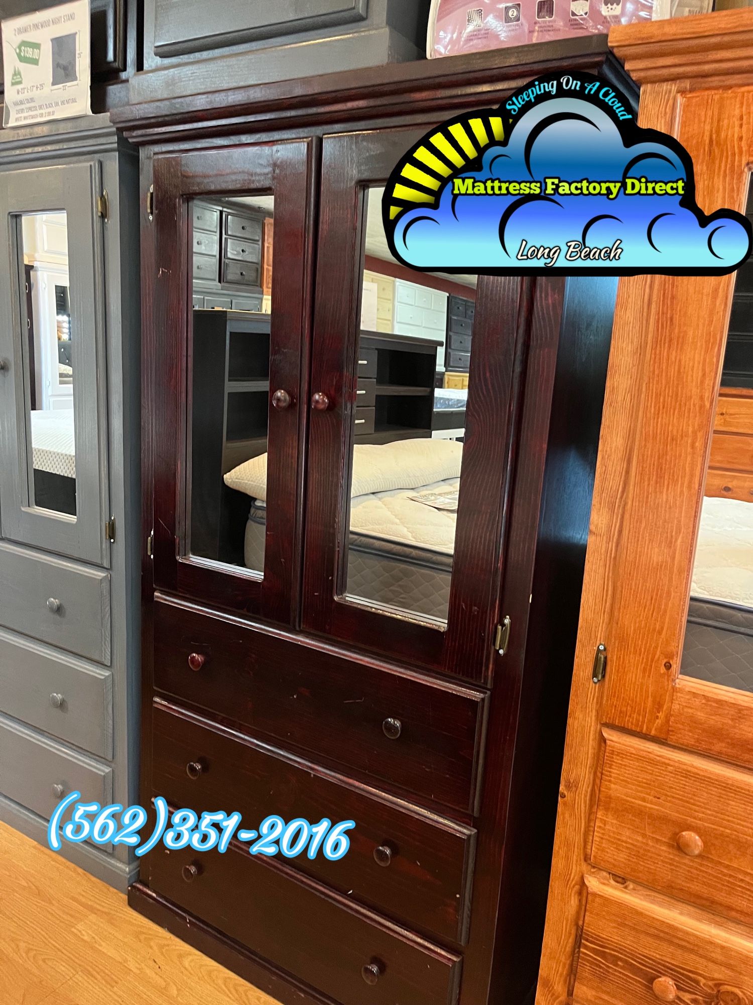 Tall Wardrobe Brown Closet Ropero Nuevo Bonito