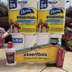 $20 Toilet Paper And Papertowel Bundles 