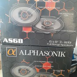 Alphasonik 5x7"/6x8" 3 Way Speakers