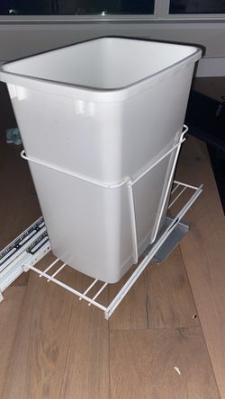 Under-Cabinet Pull-Out Waste Basket / Trash Can – $20