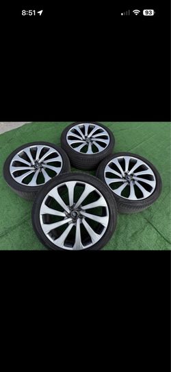 23 RANGE ROVER RIMS TIRES OEM STOCK SET 4 GENUINE LAND ROVER SV SVR