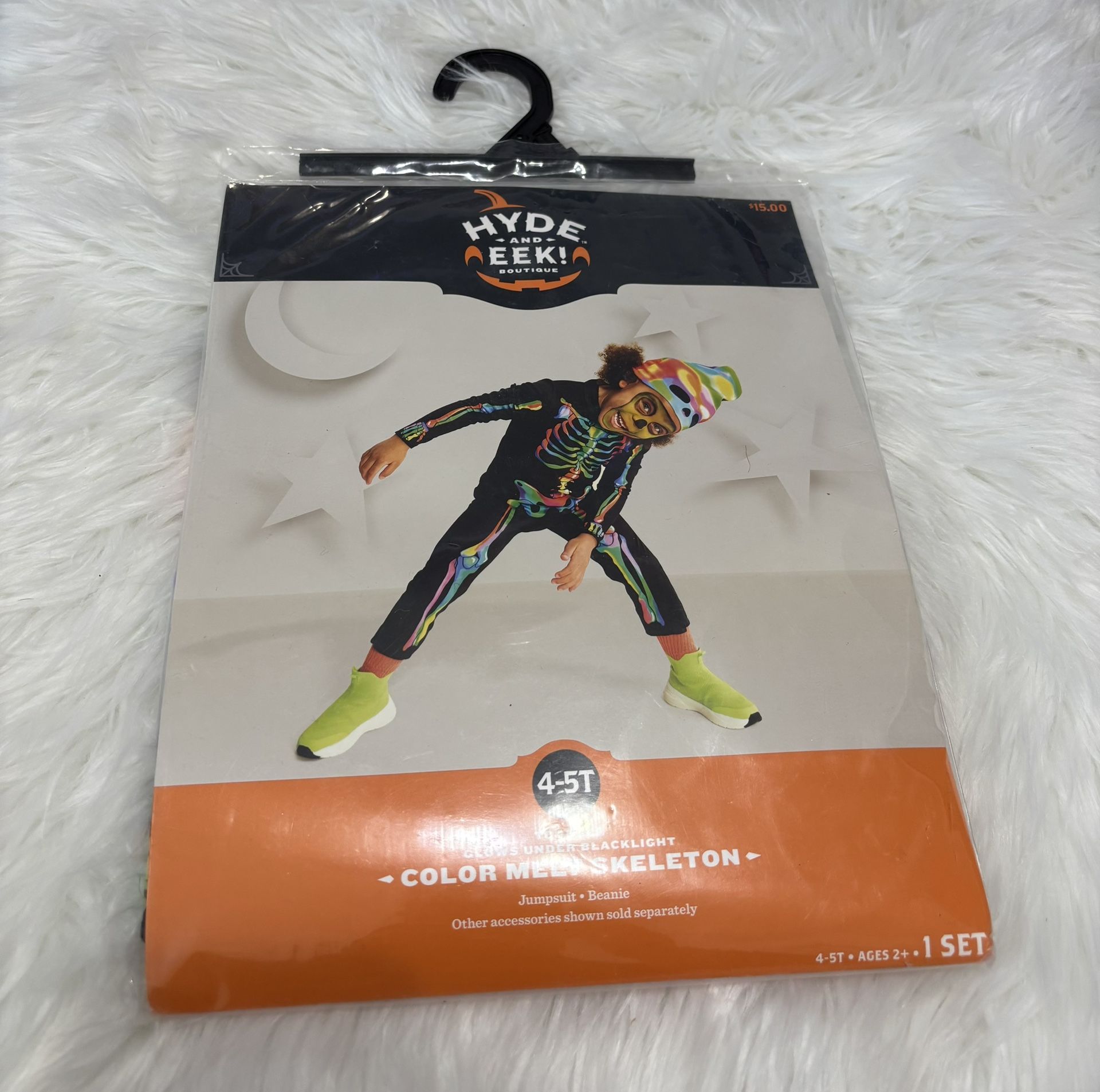 New! Hyde and Eek Color Melt Skeleton Costume *2-3T & 4-5T