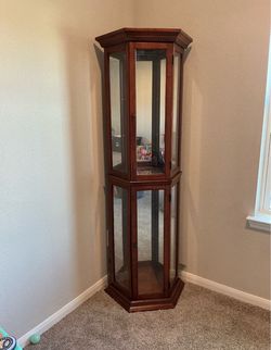 Wooden corner cabinet