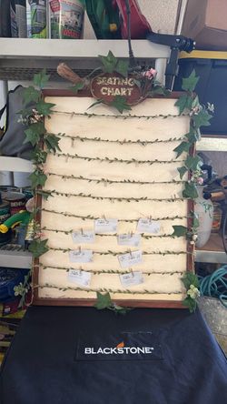 Wooden Seating Chart