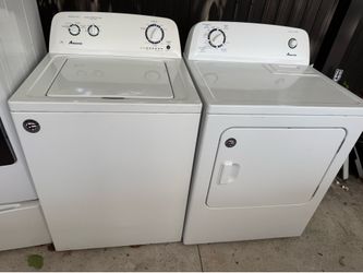 Amana laundry washer and dryer