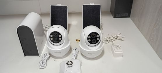 ANSQUE Solar Security Cameras Wireless Outdoor Home System, 2 Cam-Kit
No Subscription Fees, Local Storage, 360° PTZ Surveillance, Auto Tracking, 2K Co