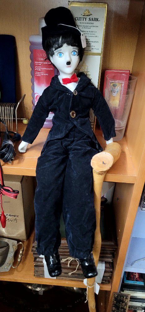 Antique Charlie Chaplin Porcelain Doll By Price Products with Stand New Jersey $100