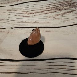 Natural Pink Stone Stirling Silver Ring