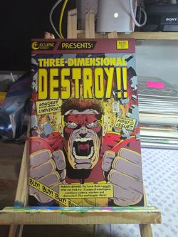 1986 Eclipse Comics  Destroy Three-Dimensional #1