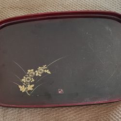 Vintage Asian serving tray