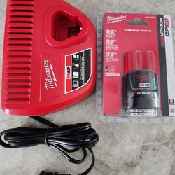 Milwaukee M12 Charger And Battery New. 