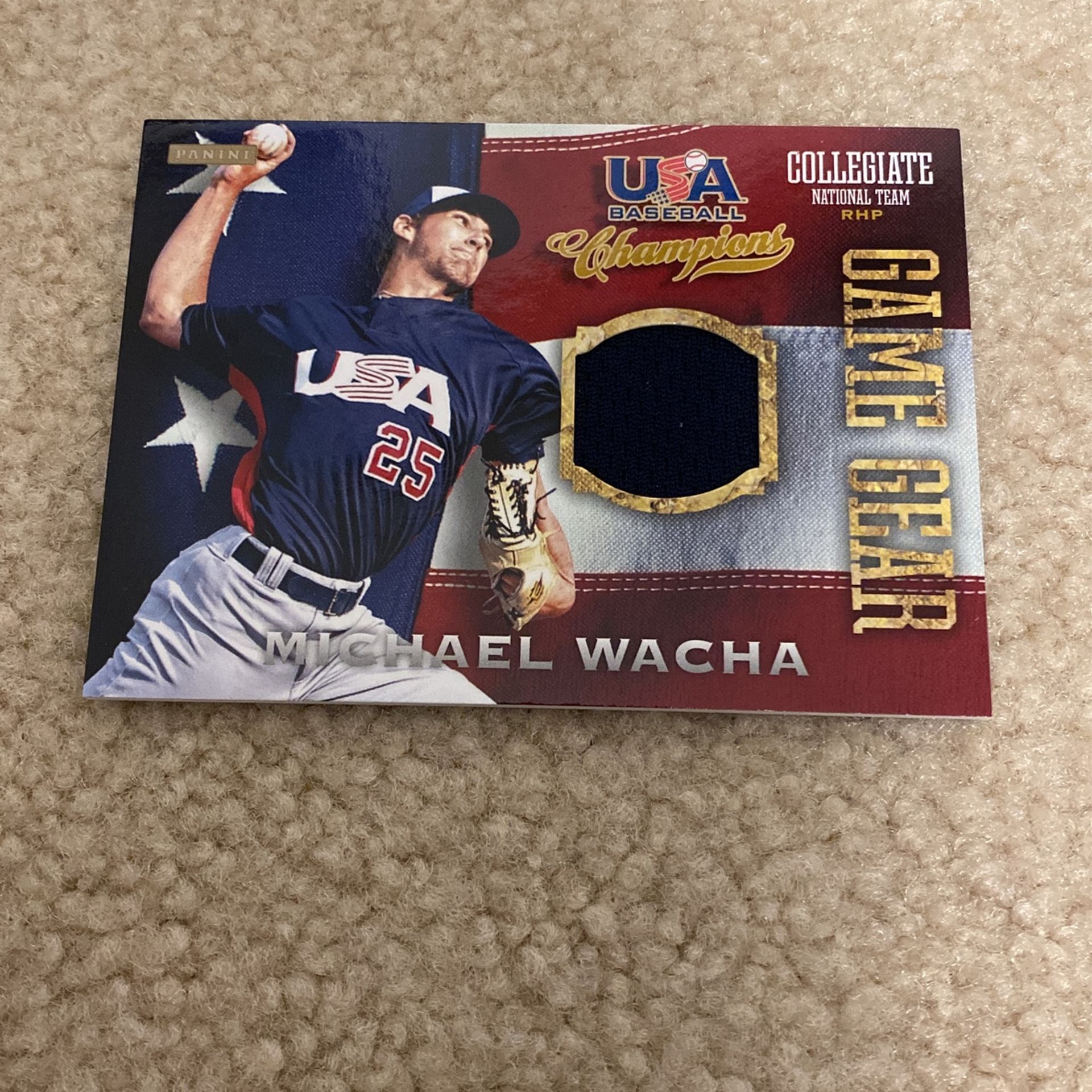 2013 Team USA Michael Wacha Relic Card