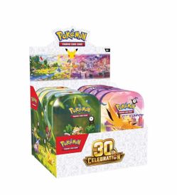 Pokemon 30th Anniversary Mini Tin Display Box