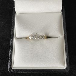 Beautiful Vintage Teardrop Shaped Diamond Engagement Ring