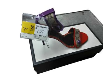 Gucci Cloth Sandals Red