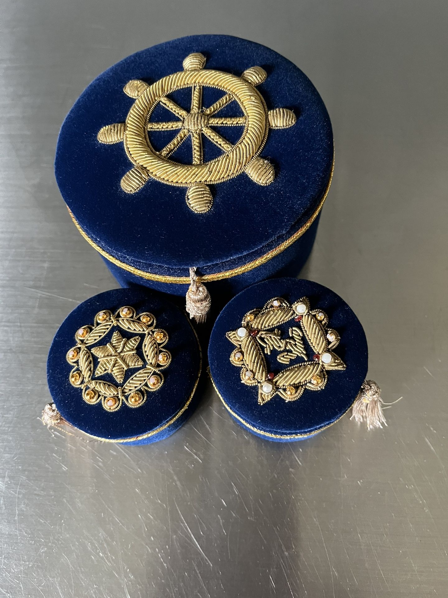 Bombay Blue Trinket Boxes
