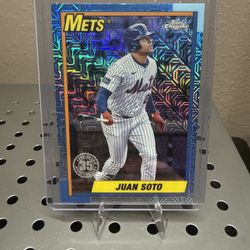 2025 Topps Update 1990 Chrome Silver Pack U90C-7 Juan Soto, New York Mets