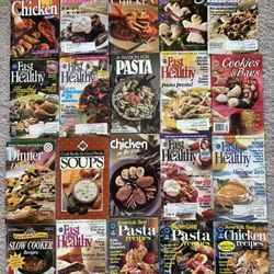 Popular Cookbook Recipe Mini Magazines, lot of 20, excellent/new condition.  Many brand names, Pillsbury Fast & Healthy, Southern Living, Easy Home Co