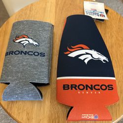 2 Broncos Beer  Koozies NEW