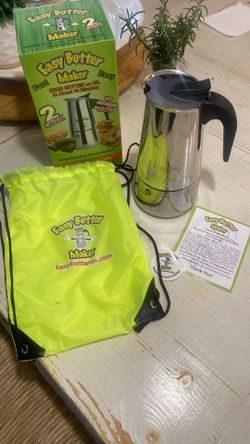 Brand new Stainless Steel easy butter maker for medical recreational and therapeutic needs