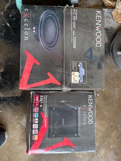 Car speaker and amp