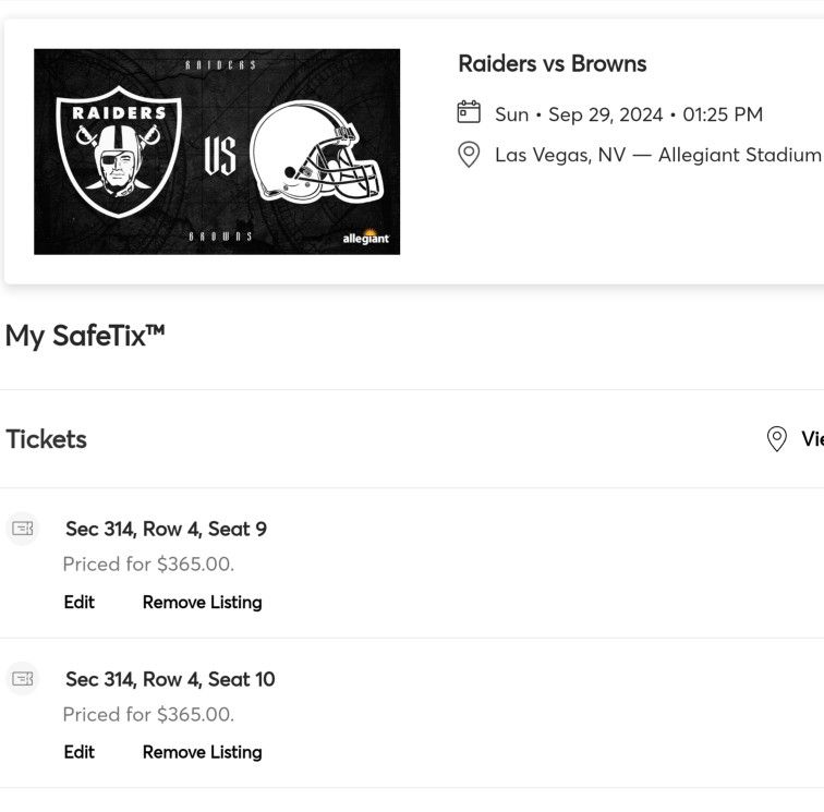 Raider Tickets