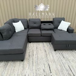 New-in-Box Sectional Couches 