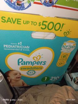 Pampers size 1.     210 count