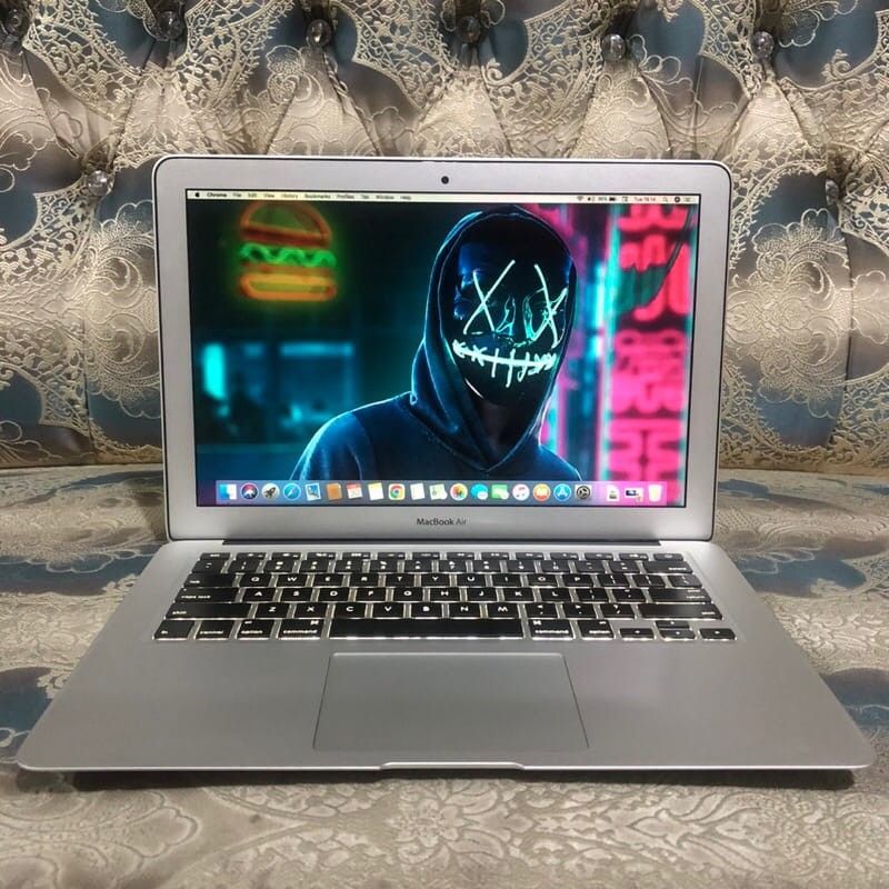 Macbook Air with video and audio programs.