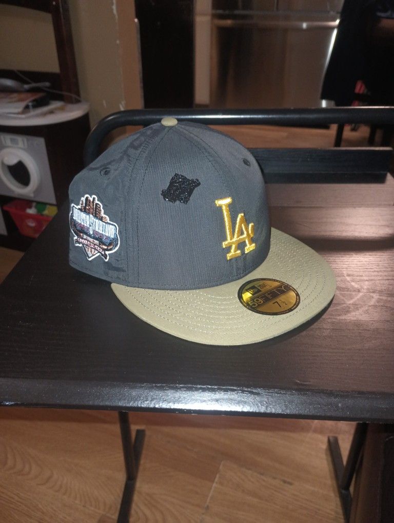 La Dodgers Fitted Hat 40th Anniversary Patch