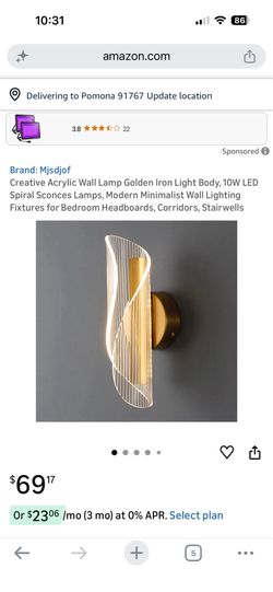 Brand new LED wall mount light fixture