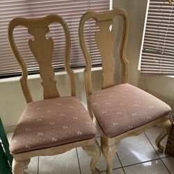 Two dining chairs