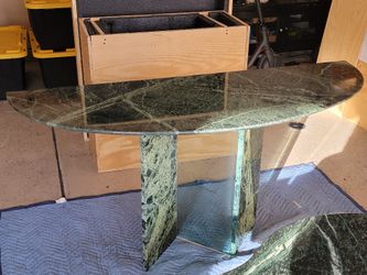 Green Marble Entryway Table