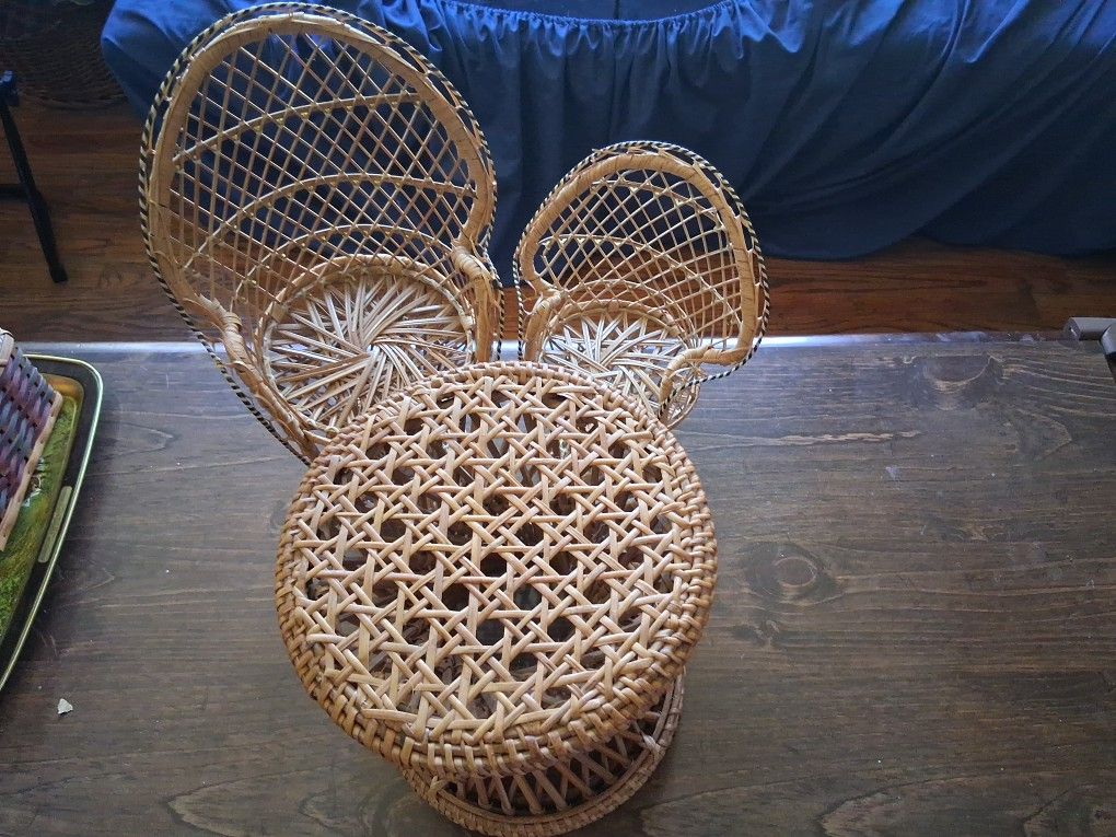 Wicker Doll / Plant Stands