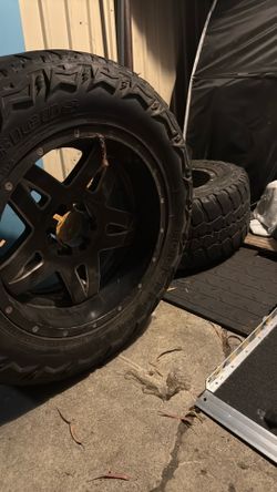 2 - 6 lug tires 20 inc