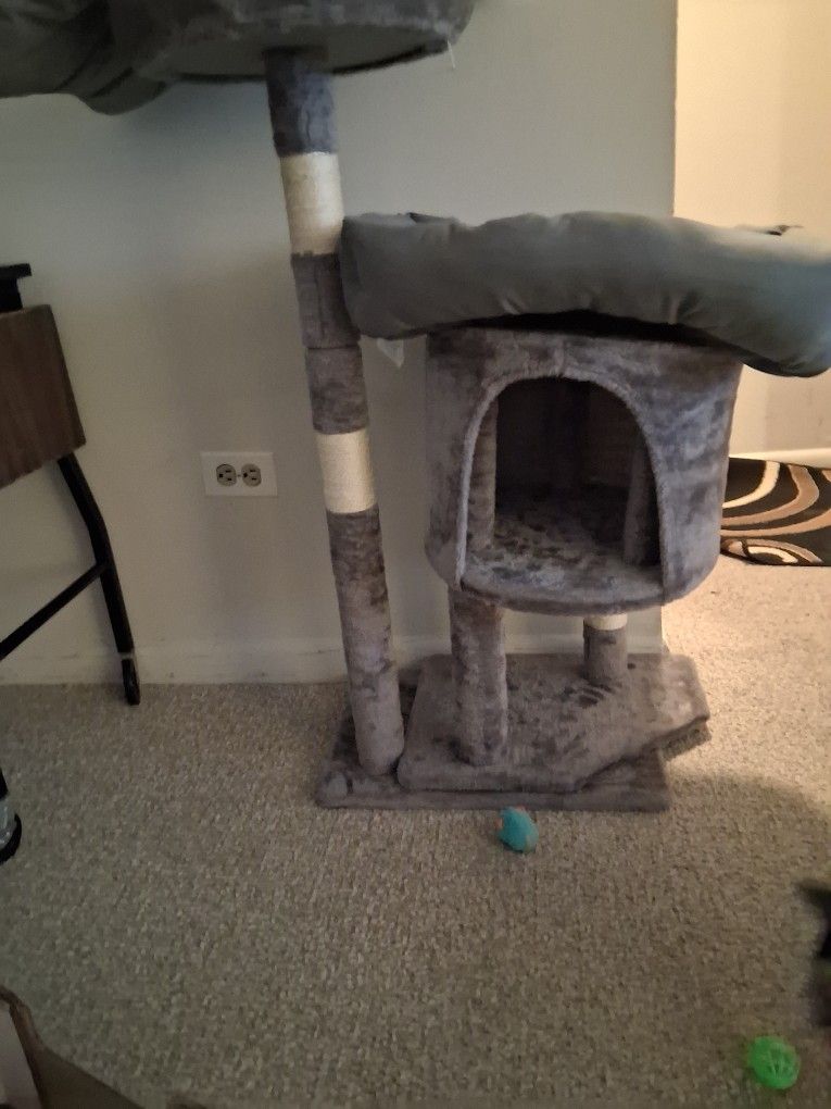 Cat Tower With Two Beds