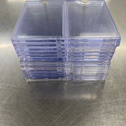 LOT OF 26 USED MAGNETIC 1 TOUCH CARD HOLDERS VARIOUS BRANDS & SIZES *READ*