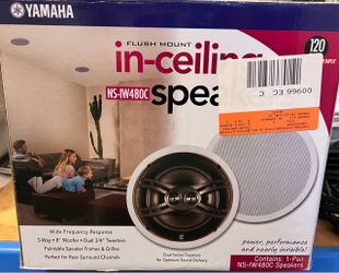 Yamaha NS-IW480CWH In-Ceiling Speakers
