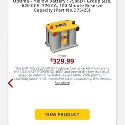 Optima Battery 