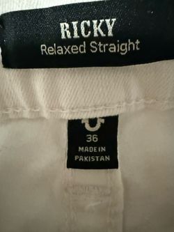 True Religion Ricky Relaxed Straight Jeans Size 36
