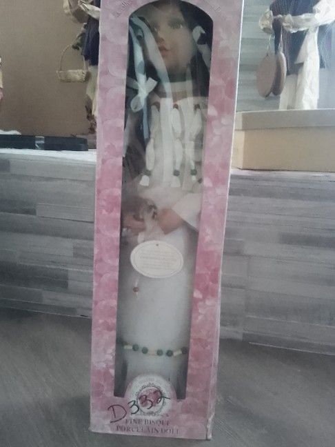 Knightsbridge 22" Porcelain Doll New In Box