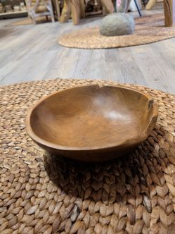 Handcrafted Teak Wood Decorative Bowl